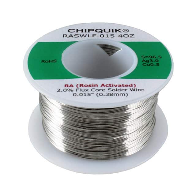 RASWLF.015 4OZ LF SOLDER WIRE 96.5/3/0.5 TIN/SI