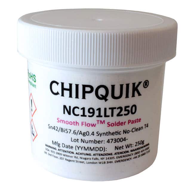 NC191LT250 SMOOTH FLOW LOW TEMP SOLDER PAST