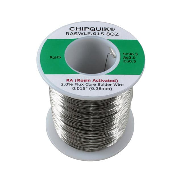 RASWLF.015 8OZ LF SOLDER WIRE 96.5/3/0.5 TIN/SI