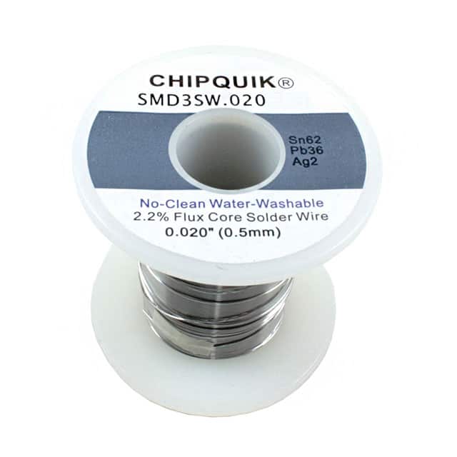 SMD3SW.020 8OZ SOLDER WIRE 62/36/2 TIN/LEAD/SIL