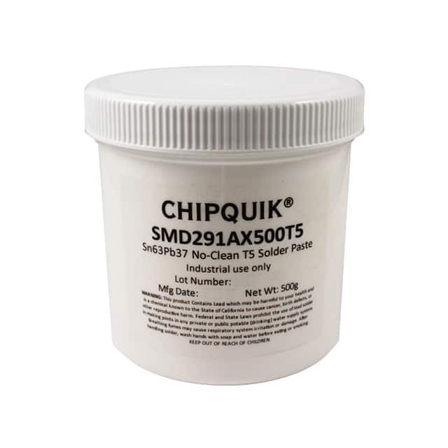 SMD291AX500T5 SOLDER PASTE SN63/PB37 500G T5