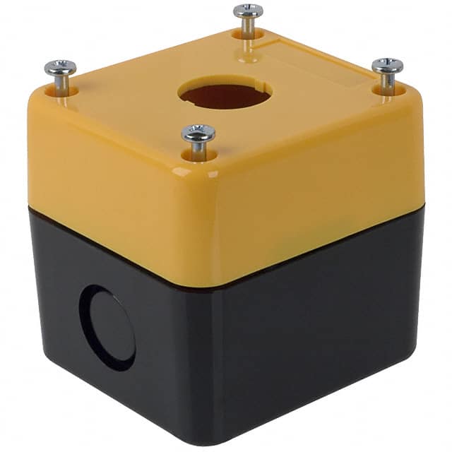 A22Z-B101Y CONTROL BOX 1 HOLE EMERGENCY YEL