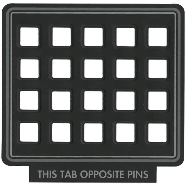 88-201 CLEAR OVERLAY FOR 20 KEY KEYPAD