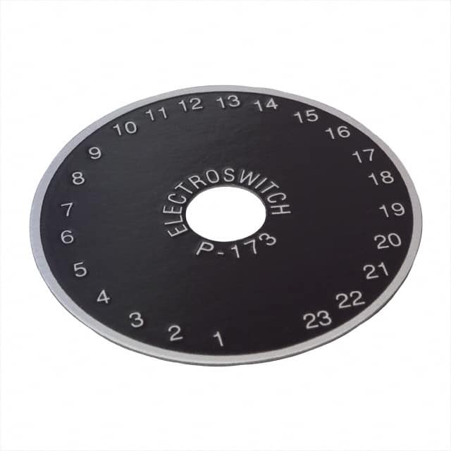 P173 DIAL PLATE 1-23 DIGIT 1.87"DIA