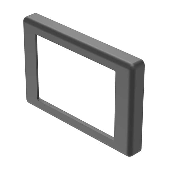 02-965.0 FRONT BEZEL BLACK FLAT 24X36 PLA