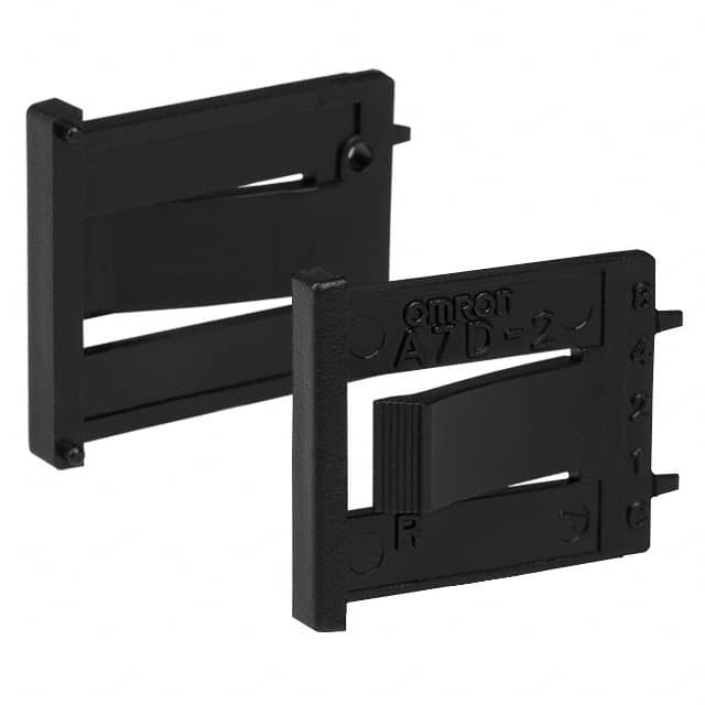 A7D-2M-1 END CAP BLK FRONT MNT 2PC PART