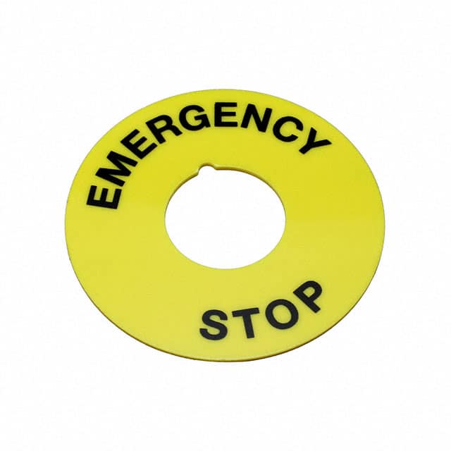 704.963.6 MARKING PLATE D60 YELLOW EMERGEN