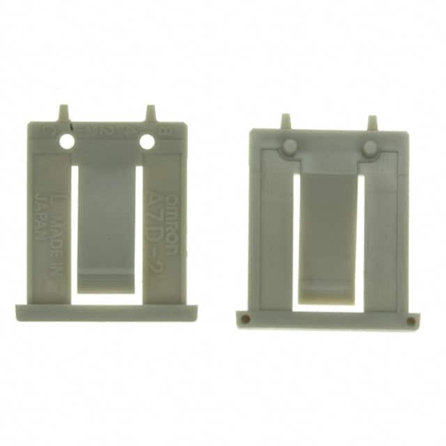 A7D-2M END CAP GRAY FRNT MNT 2PC