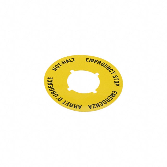 5.76.204.114/0400 EMRG STOP LABEL 16.3/40MM YELL