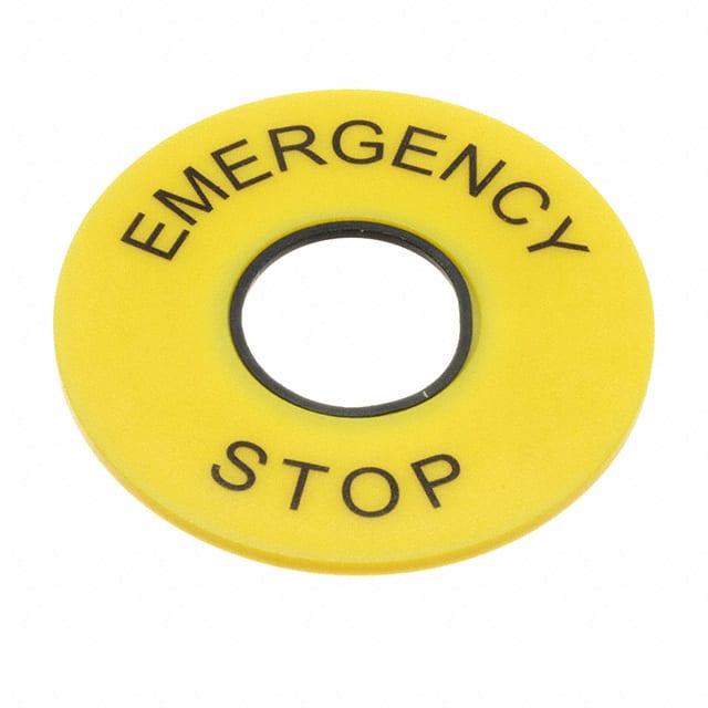 61-9970.2 LEGEND PLATE FOR EMERGENCY-STOP