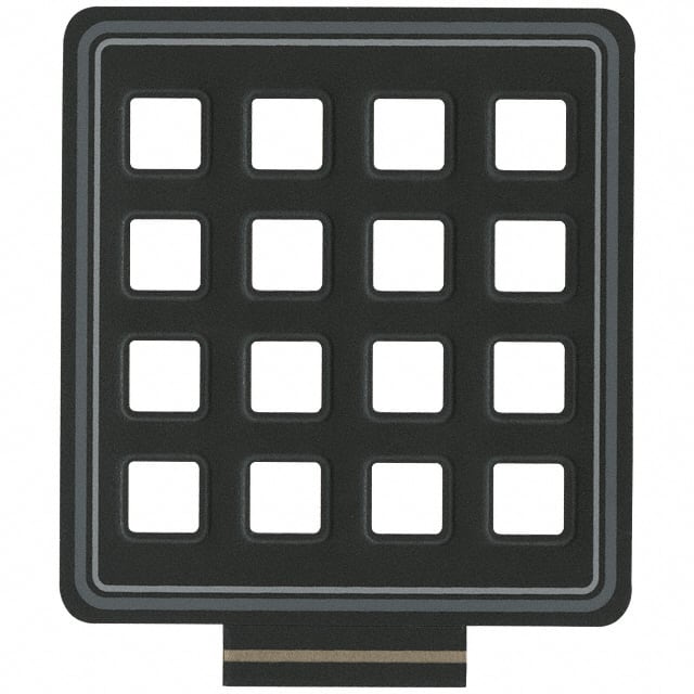 88-001 CLEAR OVERLAY FOR 16 KEY KEYPAD