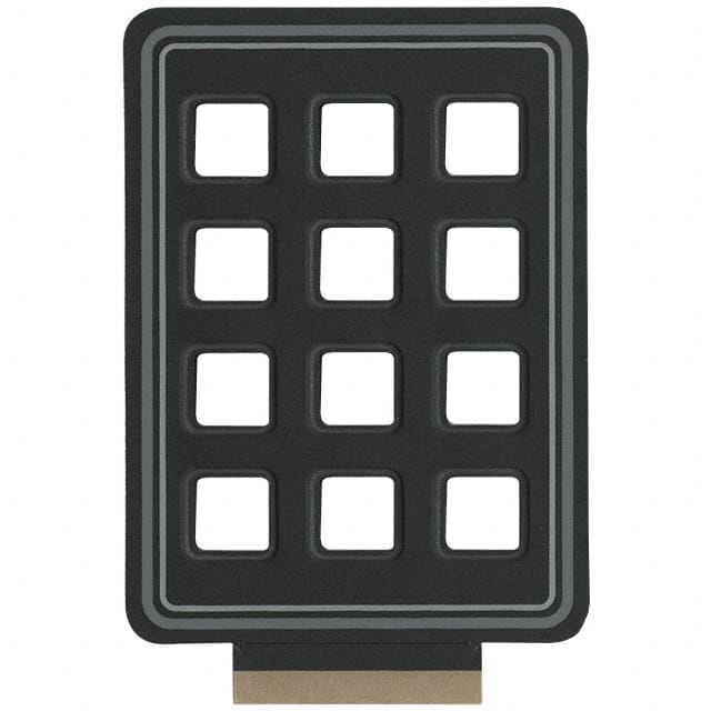 88-101 CLEAR OVERLAY FOR 12 KEY KEYPAD