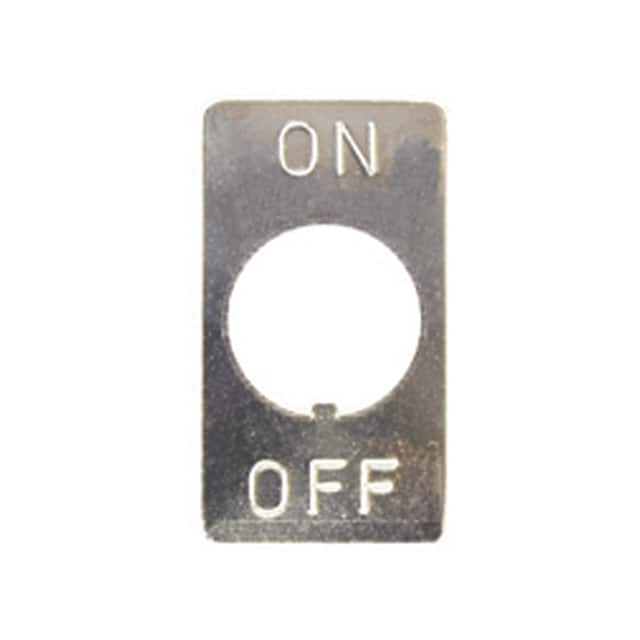 54-901 HARDWARE/IND.PLATE/STEEL