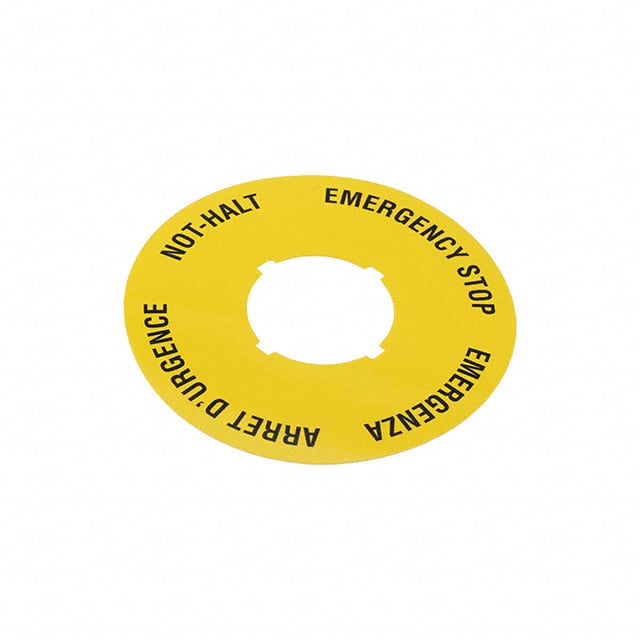 5.76.204.115/0400 EMRG STOP LABEL 22.3/40MM YELL