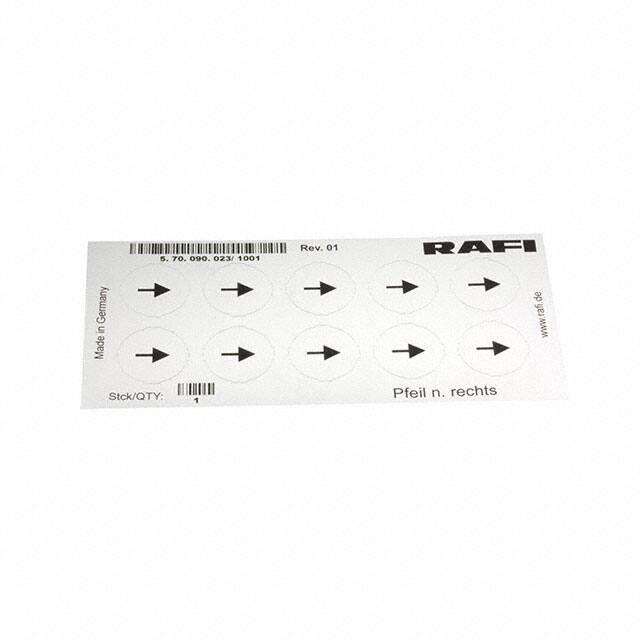 5.70.090.023/1001 LABELLING SHEET, SYMBOL "ARROW R
