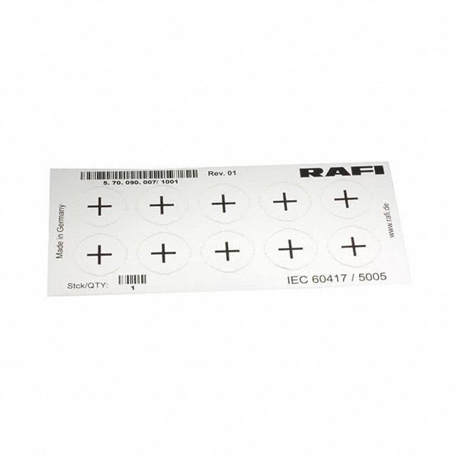 5.70.090.007/1001 LABELLING SHEET, SYMBOL "+"