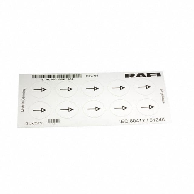 5.70.090.009/1001 LABELLING SHEET, SYMBOL "SLOW RU