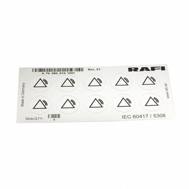 5.70.090.012/1001 LABELLING SHEET, SYMBOL "ALARM U