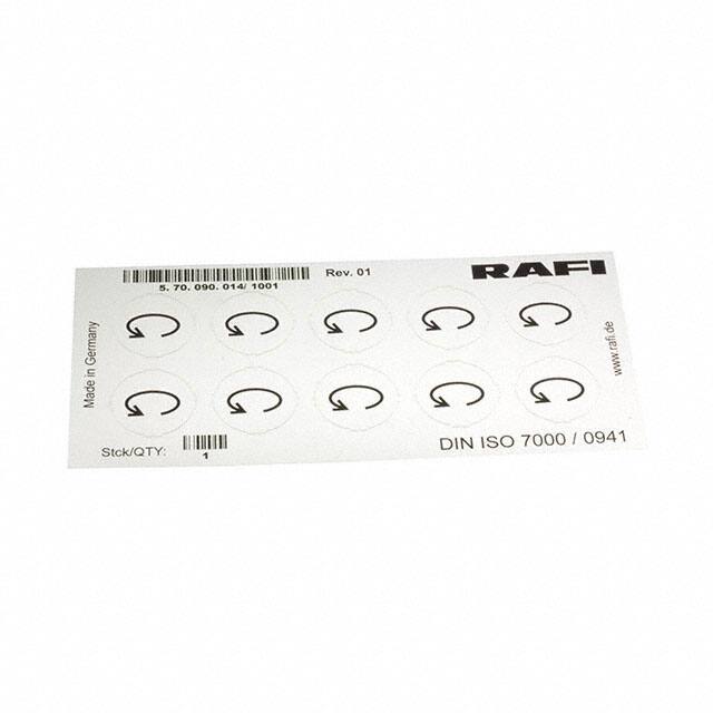 5.70.090.014/1001 LABELLING SHEET, SYMBOL "ROTATIO