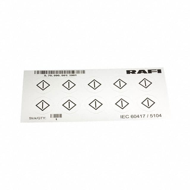 5.70.090.001/1001 LABELLING SHEET, SYMBOL "START"