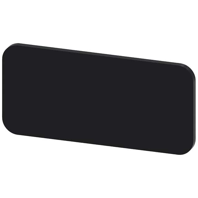 3SU19000AC160AA0 INSCR. PLATE, BLACK 12.5 X 27MM,