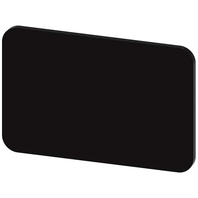 3SU19000AD160AA0 INSCR. PLATE, BLACK 17.5 X 27MM,