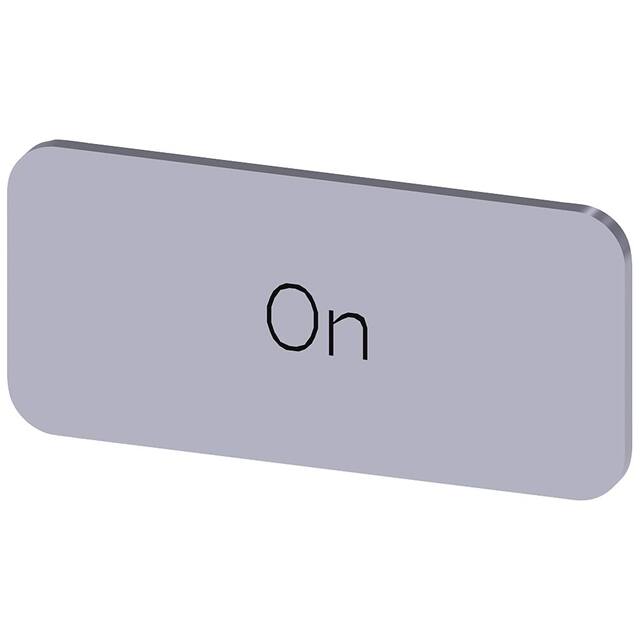 3SU19000AC810DJ0 INSCR. LABEL, SILVER 12.5 X 27MM