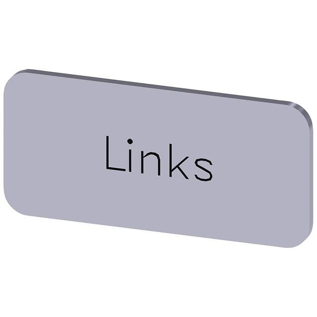 3SU19000AC810AJ0 INSCR. LABEL, SILVER 12.5 X 27MM