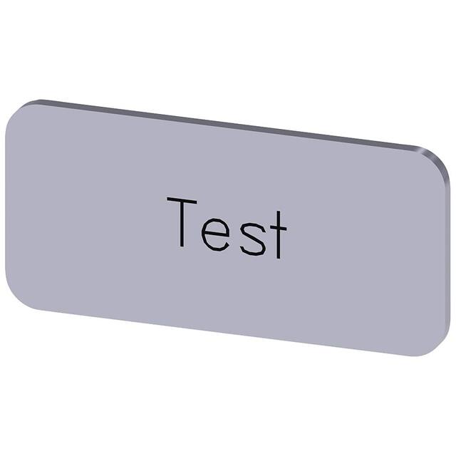 3SU19000AC810DV0 INSCR. LABEL, SILVER 12.5 X 27MM