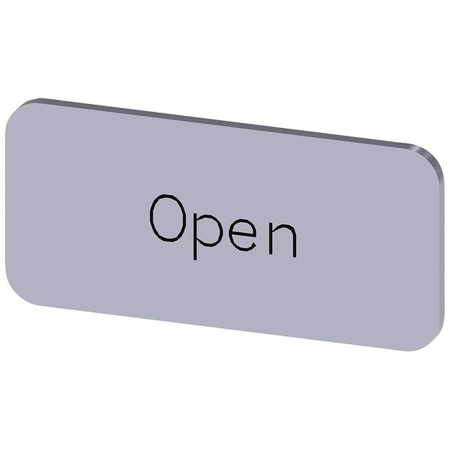 3SU19000AC810DW0 INSCR. LABEL, SILVER 12.5 X 27MM