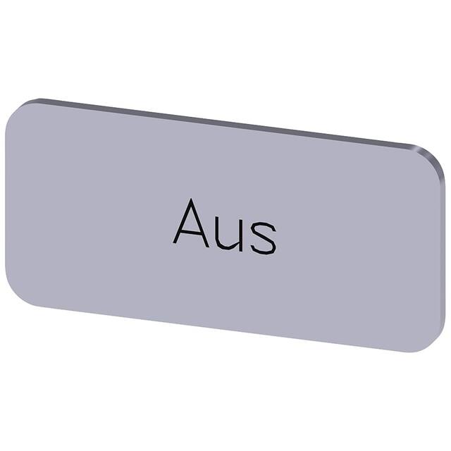 3SU19000AC810AC0 INSCR. LABEL, SILVER 12.5 X 27MM