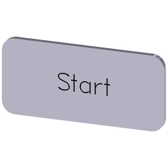 3SU19000AC810DT0 INSCR. LABEL, SILVER 12.5 X 27MM