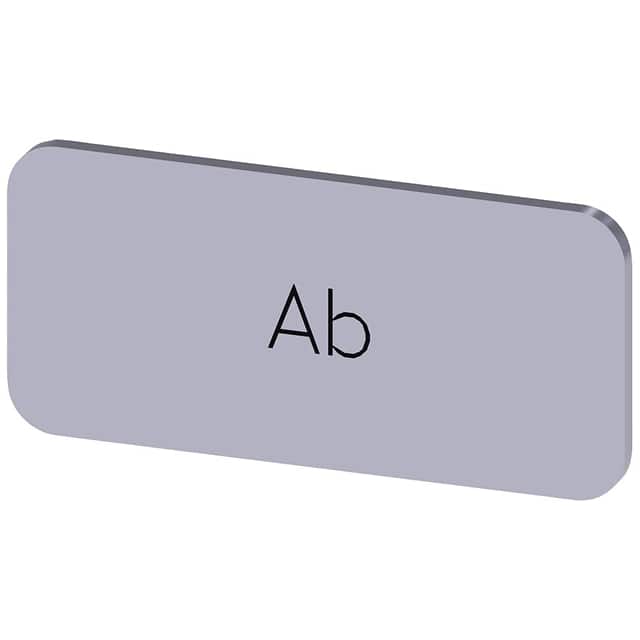 3SU19000AC810AE0 INSCR. LABEL, SILVER 12.5 X 27MM