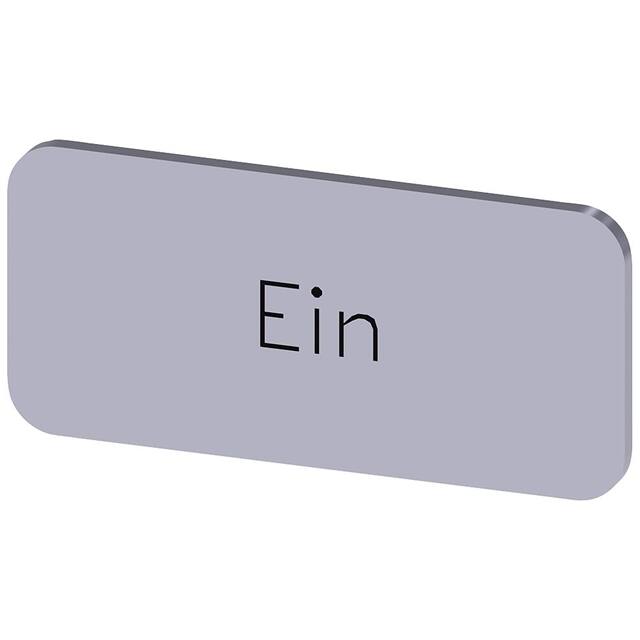 3SU19000AC810AB0 INSCR. LABEL, SILVER 12.5 X 27MM