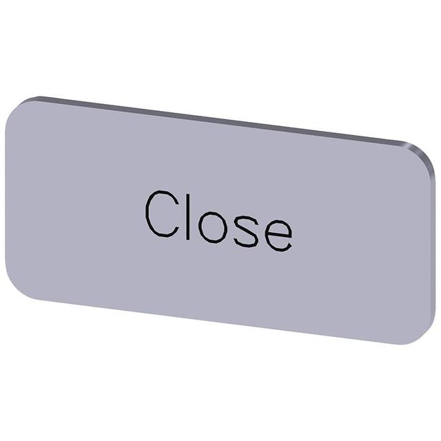3SU19000AC810DX0 INSCR. LABEL, SILVER 12.5 X 27MM