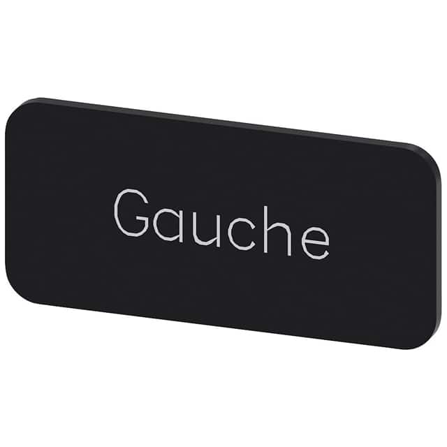3SU19000AC160GH0 INSCR. LABEL, BLACK 12.5 X 27MM,