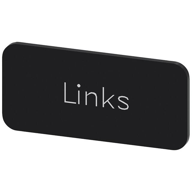 3SU19000AC160AJ0 INSCR. LABEL, BLACK 12.5 X 27MM,