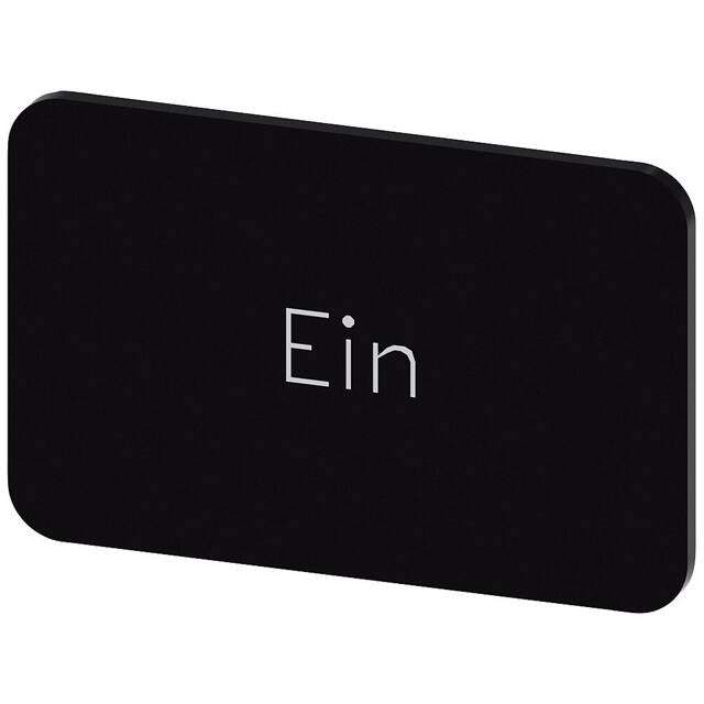 3SU19000AD160AB0 INSCR. LABEL, BLACK 17.5 X 27MM,
