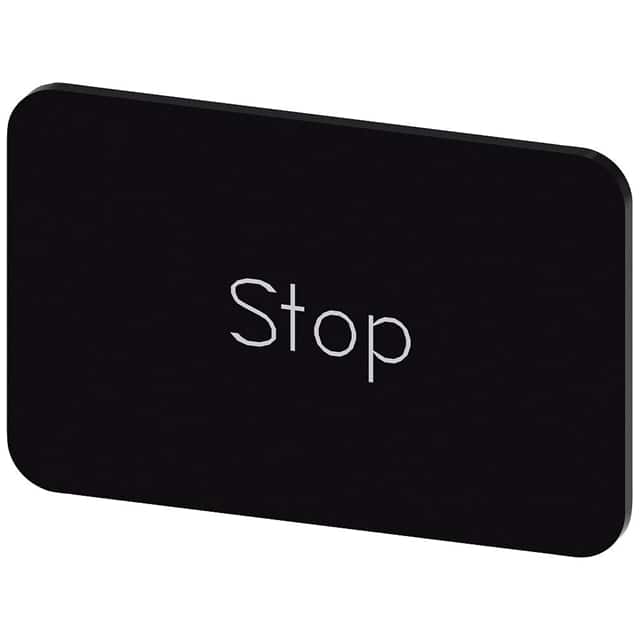 3SU19000AD160DS0 INSCR. LABEL, BLACK 17.5 X 27MM,
