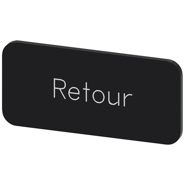 3SU19000AC160GF0 INSCR. LABEL, BLACK 12.5 X 27MM,