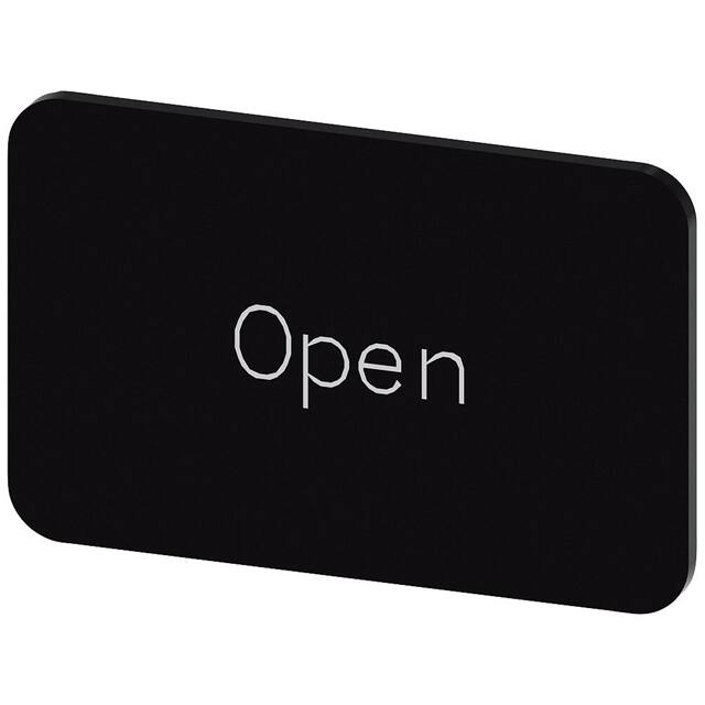 3SU19000AD160DW0 INSCR. LABEL, BLACK 17.5 X 27MM,