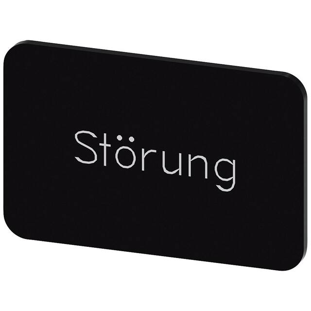 3SU19000AD160AQ0 INSCR. LABEL, BLK 17.5 X 27MM, S