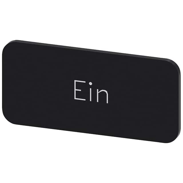 3SU19000AC160AB0 INSCR. LABEL, BLACK 12.5 X 27MM,