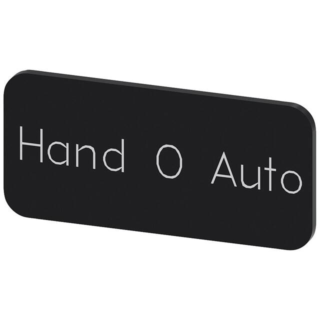 3SU19000AC160DD0 INSCR. LABEL,BLK 12.5X27MM, HAND