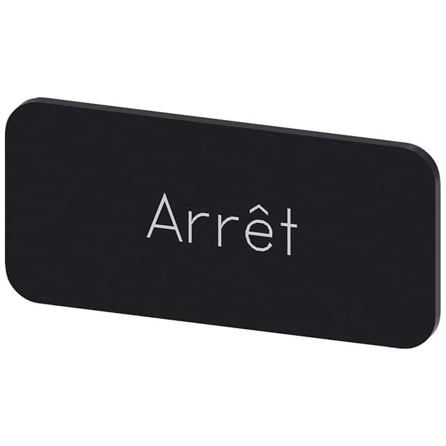 3SU19000AC160GB0 INSCR. LABEL, BLACK 12.5 X 27MM,