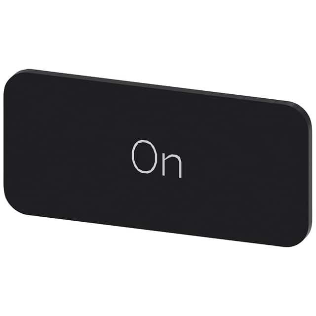 3SU19000AC160DJ0 INSCR. LABEL, BLACK 12.5 X 27MM,