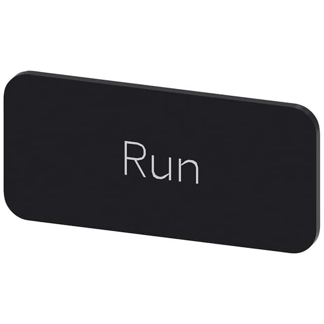 3SU19000AC160ED0 INSCR. LABEL, BLACK 12.5 X 27MM,
