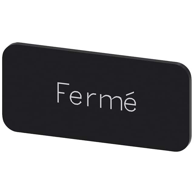 3SU19000AC160GK0 INSCR. LABEL, BLACK 12.5 X 27MM,