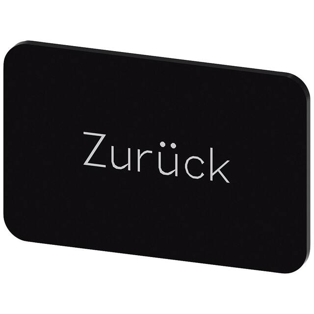 3SU19000AD160AG0 INSCR. LABEL, BLACK 17.5 X 27MM,