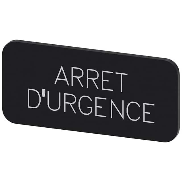 3SU19000AC160GQ0 INSCR. LABEL, 12.5X27MM, ARRET D